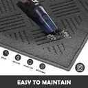 Door Mat Indoor Doormat,Front Back Door Mats Non Slip Entrance Rugs Rubber Backing,Inside Doormats for Entryway Low-Profile, Absorbent Resist Dirt Floor Mats Washable,20"x32"Grey (1'8" x 2'8" (Runner))