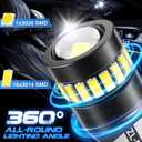 MICTUNING 194 LED Bulb Super White Bright T10 168 194 2825 W5W Bulbs Canbus 18-SMD 3014 Chipsets Error Free for Car Dome Map Door Courtesy Side Marker Reading Glove Box License Plate Light (10 PCS)