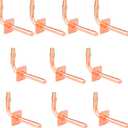 WHK 10 packs Pex-A Copper Stub Out Elbows with Wall Flange 1/2" x 6"