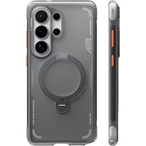 TORRAS Ostand Q3 Air for Samsung Galaxy S26 Ultra Case with 360 Magnetic Stand, Fit for MagSafe, Airbag Cushion, Mil-Grade Drop Tested, Shockproof Phone Case for S26 Ultra 6.9", Shadow Black