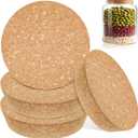4 PCS Large Cork Bottle Stoppers 4.72x 4.13x 1.18 Inch Tapered Plugs Cork Canning Jar Lids Replacement Corks for Wines, Decorative Bottles, Jars, Arts, DIY Crafts