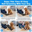 1 PCS Scratch Board for Dogs, Dog Scratch Pad Bamboo Dog Nail File Board Multi-angle Adjustable Include 2 Replacement Sandpapers for All Kinds of Dogs Sandpaper Polishing Instead of Nail Trimmer