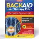 Backaid Heat Therapy Patch, Air-Activated Therapeutic Heat, Wide for Lower Back and Hip Pain Relief, 6 Count