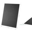 KAITELA Black ABS Plastic Sheet 18" x 24" x 0.060" Moldable Flexible Thermoplastic Board 1/16" Thick (1.5mm) for Craft Projects, Robotics Competitions - Textured & Smooth Surface, Pack of 2