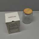 ANSQU Vintage Glass Jar with Lid, 23.7oz Airtight Glass Storage Canister Glass Food Storage Containers for Kitchen Counter, Pantry, Decorative Jar for Coffee, Tea, Sugar, Easter. Candy Cute Jar