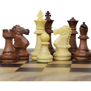 Luxury Staunton Chess Pieces Only 32 Chessmen Pieces Replacement of Missing Pieces Weighted Tournament Chess Pieces for Chess Set with Exquisite Grain 2.9 Inches King Includes Storage Bag