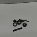 Motorcycle Aluminum Alloy Phone Mount Base with 1" TPU Ball, Fits 0.5''/ 0.87''/ 1''/ 1.125''/ 1.26'' Round Rails, Compatible with 1" Ball Socket Dual Socket Arm