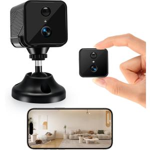 Spy Camera - 2K Hidden Camera with Long Battery Life & AI Motion Detection, Wireless Small Cameras Hidden with Mic and Speaker for Home, No SD Card Support