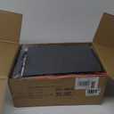 Furnulem 5 Drawers Dresser with Charging Station, Fabric Chest of Drawers with Open Shelf, Tall Night Stand, Bedside Table for Closet, Entryway, Bedroom Furniture, 3 Ways to Use, Black Oak