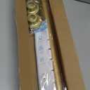 AIZESI Tension Curtain Rod 28 to 48 Inch, 1pcs Tension Rod 1 Inch Diameter Gold Small Shower Curtain Rod Adjustable Non-Drilling, Anti-Slip, Anti-Rust Spring Loaded Curtain Rods