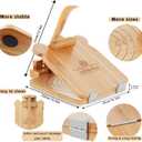 Tortilla Press 10 Inch Bamboo Tortilla Maker, Mexican Tortillera Presser Homemade Flour Tortilla Press for Mexican Tortillas Roti Burrito, Taco Pataconera (Beech)