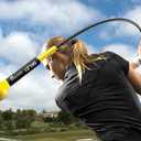 SKLZ Gold Flex Golf Swing Trainer and Warm-Up Stick - Essential Golf Accessories for Golfers, 40” Golf Equipment for Distance, Balance Building, Power & Grip Training, Portable & Course-Legal