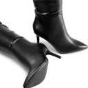 DREAM PAIRS Women's High Heels Over The Knee Boots Thigh High Pointed Toe Stiletto Long Fall Sexy Boots, Size 9