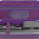 Steamer Case Compatible with Jack & Rose/for FEPPO/for Nesugar/for Kssvzz Portable Steamers, Handheld Iron Carrying Storage Bag Organizer with Mesh Pocket for Accessories-Purple
