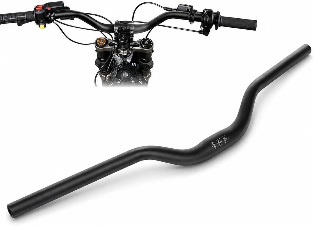 Electric Dirt Bike Handlebar for Surron Sur Ron Heighten 7/8" 22mm Handle Bar for Light Bee X/S LBX E-Ride Pro S SR SS 3.0 2.0 Talaria Sting XXX MX3 MX4 Taparia Motorcycle Black/4MM CNC