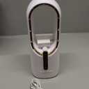 KONSIDEN Desk Fan Bladeless, 11.8 Inch Office Fan Small, Quiet, 3 Speed Adjustment, Touch Control, Easy to Clean, Desk Fans Small Quiet, Ideal for Office, Living Room, Bedroom