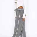 DISCIPBUSH Track Pants Women Sweatpants Soft Jogging Straight Pajama Sweats Wide Leg Sweatpants Women Lounge Pants Joggers (S)