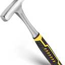 Tinner's Hammer, 18oz Sheet Metal Hammer Tools, Hvac Tool Tinners Hammer with Forged Steel Construction and Shock Reduction Grip, Sheet Metal Hammers, Welding and Chipping Hammer