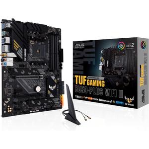 ASUS TUF Gaming B550-PLUS WiFi II AMD AM4 (3rd Gen Ryzen™) ATX Gaming Motherboard (PCIe 4.0, WiFi 6, 2.5Gb LAN, BIOS Flashback, USB 3.2 Gen 2, Addressable Gen 2 RGB Header and Aura Sync)