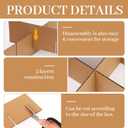 12 Sets Box Cardboard Divider Kit 13x13x3 Inch Moving Boxes Divider kit for Fruit Separation Glass Inserts Shipping Kitchen Glassware Dish Packing Supplies Corrugated Paper(Box Not Included)