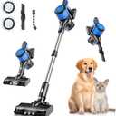 Cordless Vacuum Cleaner for Home, 8-in-1 Lightweight Stick Vacuum with 45Mins Runtime, Powerful Suction, Anti-Tangle, Rechargeable Cordless Vacuum for Hardwood Floor Carpet Pet Hair, N502