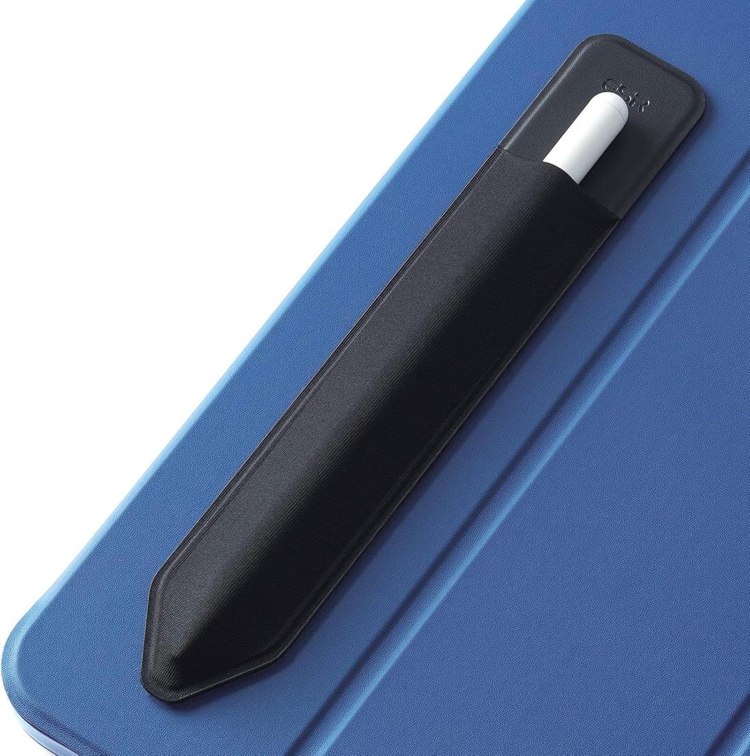 ESR Pencil Case Holder Compatible with The Pencil (Pro and 1st and 2nd Gen), Elastic Pocket for Stylus Pen [Pencil Protected and Safe] Pouch Adhesive Sleeve Attached to Case for Pencil, Black