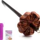 DICHA 3" Drop Spindle Kit- High Low Whorl Wooden Spindles with Tutorial -Weaving Spinning Wheels for Beginners-Perfect Spinner Gifts-Durable,Easy to Use-Rosewood