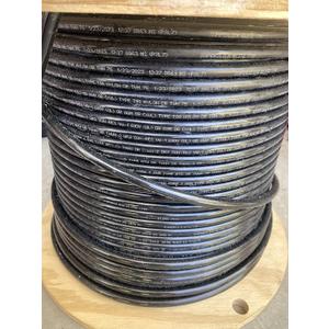 2 AWG 19-Stranded THHN Black Copper Building Wire (100ft cut)
