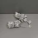 Clear Warm White Christmas Lights - 20 ft String of 105 Incandescent Mini Multifunctional Lighting Modes for Decorative, Bedroom, Outdoor, Xmas Twinkle Christmas Tree Lights, White Wire Total 21.6 ft