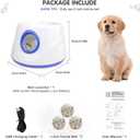 Dog Ball Thrower Launcher, Automatic Ball Launcher for Dogs, 3 Adjustable Distance Settings, Indoor Outdoor Interactive Dog Toys, with 3 2.3-inch Balls, Small/Medium Sized Dog Thrower
