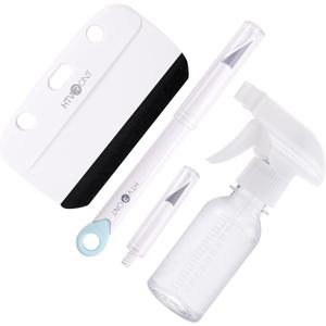 HTVRONT Window Film Kit - 4 Pcs Window Privacy Film Installation Tools, Easy to Apply Glass & Car Windows Tint Kit, Includes Felt Squeegee, Detachable Knife & 1 Extra Blade, 100ML Spray Bottle