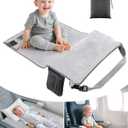 Toddler Airplane Bed, Portable Airplane Seat Extender Travel Bed for Kids, Soft Baby Plane Travel Essentials for Flying, Toddlers Long Flight Must Haves Footrest (31in*19in)