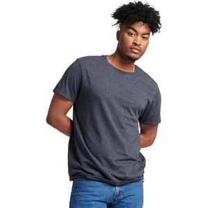 Russell Athletic Mens Dri-Power Short Sleeve Tees, Moisture Wicking, Odor Protection, UPF 30+, Sizes S-4x (X-Large,  Black Heather)