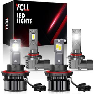 YCLL Compatible with Ford F-150 2004-2014 LED Light Combo,6500K White,500% Brightness,70W,4 Pack