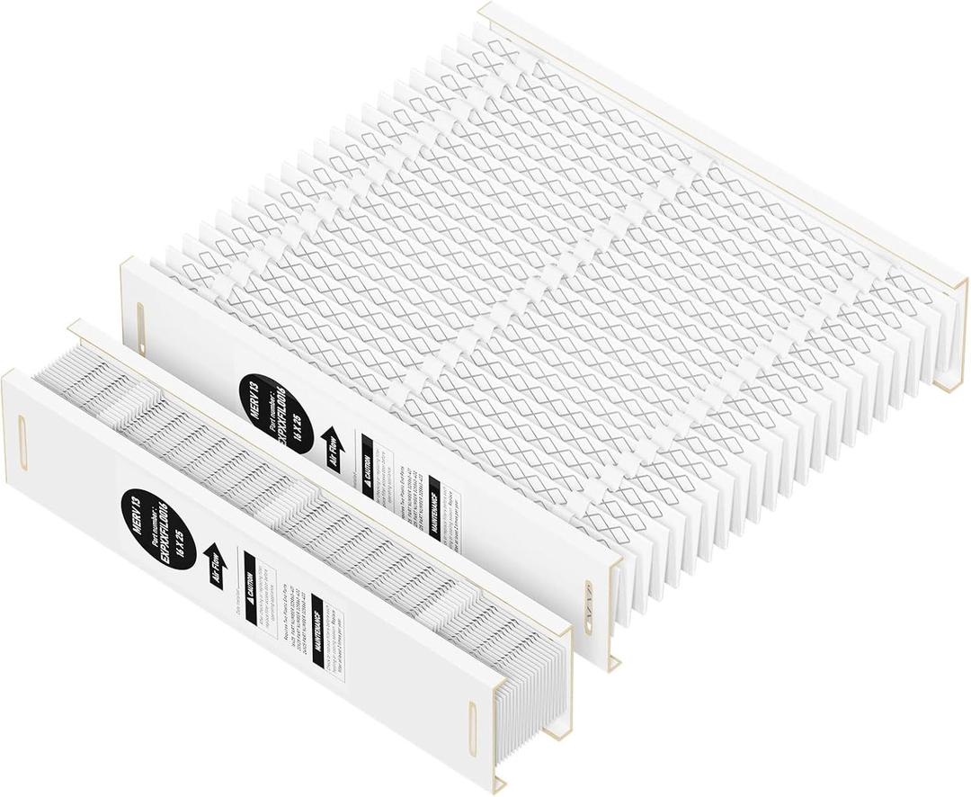 EXPXXFIL0016 Merv 13 16x25 Filter Media Compatible with Bryant/Carrier EZ-FLEX EXPXXFIL0016 heating and cooling system, Part Number: EXPXXFIL0016, Pack of 2