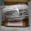 Keenso Rotating Jewelry Storage Display Stand, Detachable Jewelry Hanging Desktop Organizer (White)