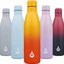 BJPKPK 25oz Insulated Stainless Steel Water Bottles Reusable Metal Travel Sports Water Bottle Keep Cold and Hot,Sunset Orange