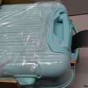 kensie 20" "Alma" Carry-On TSA-Lock Spinner Luggage, Opal (20-Inch (Single))