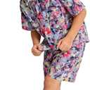 Glorycat Boy Clothes Summer Outfits Toddler 2 Piece Kids Floral Hawaiian Shirt and Shorts Set for Casual Beach Vacation,Pink for 7-8Y