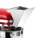 Metal Flour Funnel for KitchenAid Mixer - Stainless Steel Attachment Compatible with KitchenAid 4.5 & 5 Quart Tilt-Head Stand Mixers, Anti-Splash, Easy to Clean