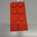 Disney Mickey Mouse and Snowflake Silicone Mold for Kitchen - for Candy, Chocolates, Ice Cubes and More (Light Red)