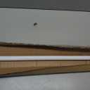 Amazon Basics No Drill Spring Tension Curtain Rod, Adjustable 78-108" Width, White, Classic Finial