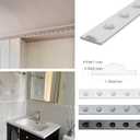 3D Polka Dots Flexible Chair Rail Classic Wall TrimPeel and Stick Panels Molding TrimSelf -Adhesive Wall Trim Easy DIY Installation for Mirror Edge, TV Background, Home Wall Decor (1.18IN*0.43IN)