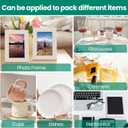 560Pcs Dish Packing Supplies for Moving, 280Thickened High-Density Foam Wrap Pouches & Sheets for Plates and Fragile Shipping Storage, 4 Sizes (16x12",12x12",12x7.8",7.8x7.8")with 280 Fragile Stickers
