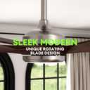 64 Inch Brown Ceiling Fans with Lights, Reversible Quiet DC Motor, Modern Ceiling Fan with Light and Remote, Indoor or Outdoor Use