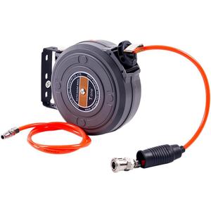 6mm Automatic Retractable Hose Reel, Car Wash Garden Irrigation Water Tube Holder, Wall Mount High Pressure Waterpipes Roller Drum