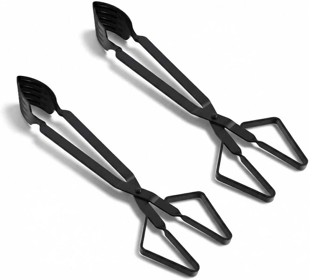 2 Pcs Crab Tongs for Live Crabs, 15.24" Heavy Duty Crab Grab Claws for Seafood Handling, Ideal for Crabbing & Seafood Processing, Keeps Your Fingers Safe and out of Harm's Way, Black