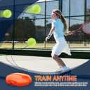 NUOBESTY Tennis Buddy Tennis Trainer Rebound Ball with String Solo Portable Practice Rebounder Equipment for Adult Beginner, Self Training Base Tool with 3 Balls for Indoor Outdoor, 20.00X20.00X4.00cm/7.86X7.86X1.57"