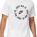 Nike Mens Sportswear Club T-Shirt (Just Do It Circle) (Small)