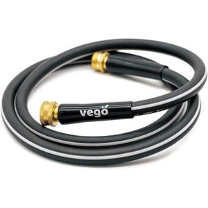 Vego Garden Leader Hose 6ft with Brass Thread and Swivel Grip Sleeve, 1/2" Leader Garden Water Hose with Male to Female Fittings for Garden & Yard